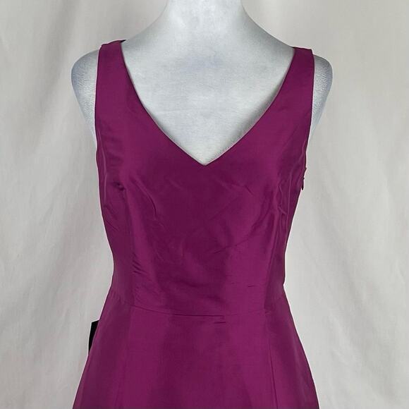 Ann Taylor Women’s Pink Pure Silk Event Party Quiet Luxury Dress NWT Size 6 - Picture 3 of 14